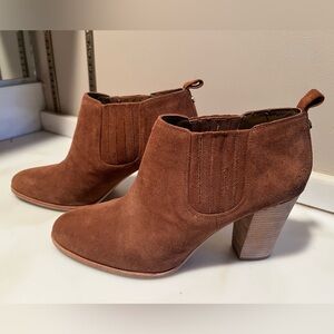 MICHAEL by MICHAEL KORS Brown Suede Ankle Boots, Size 9